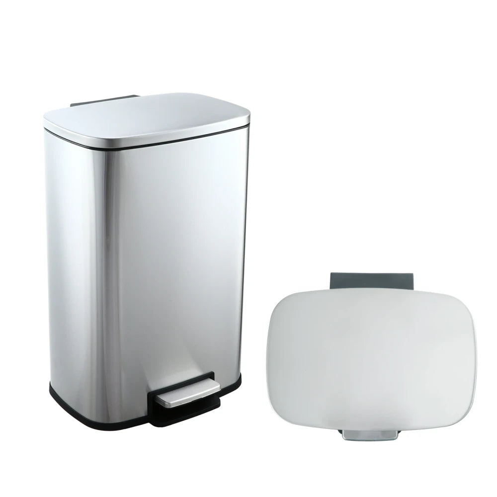SimplyKleen Stainless Steel Step Trash Can